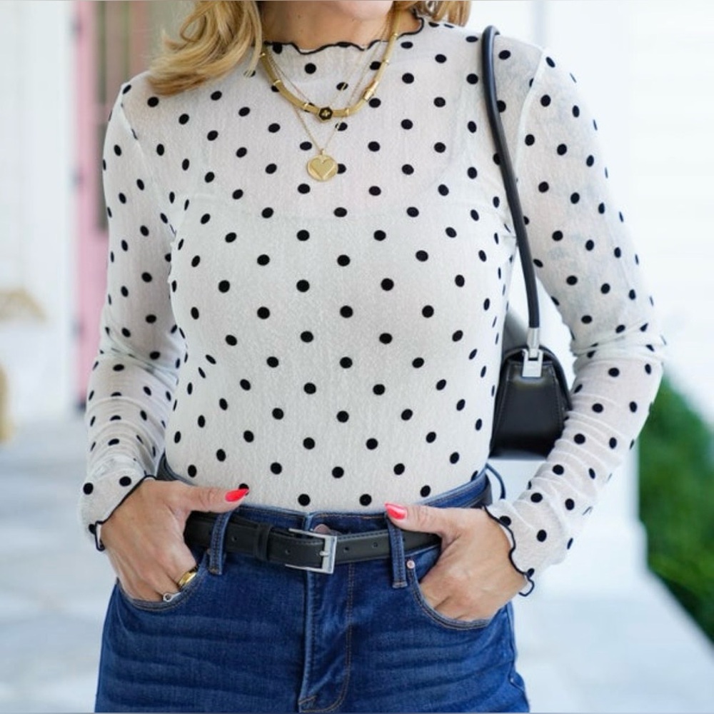 Sheer Polka Dot